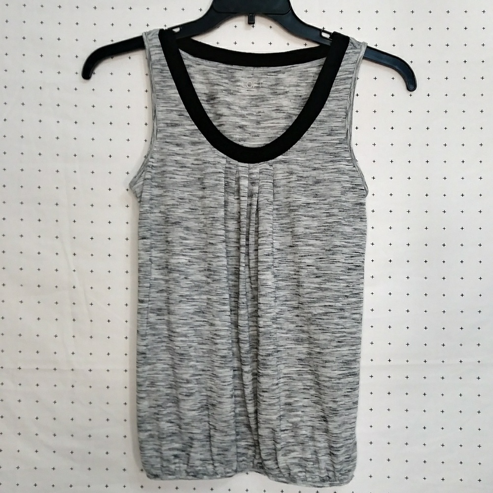 Loft grey/black top sz S